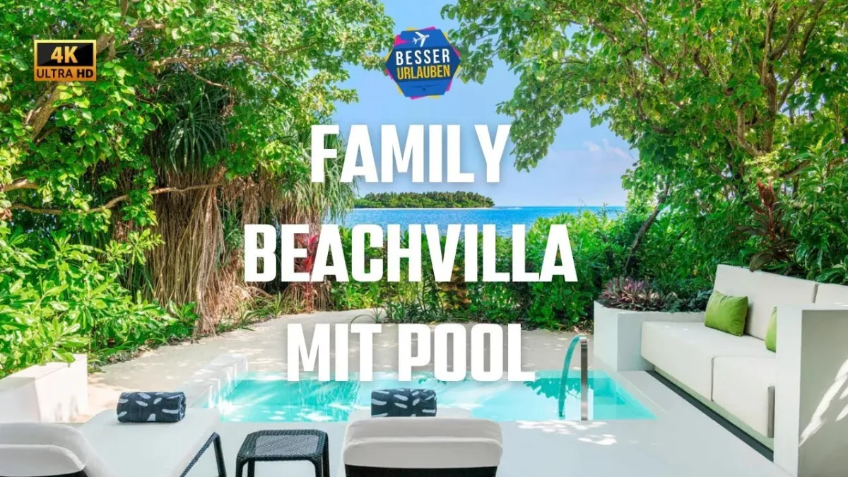 Video: Family Beachvilla mit Pool