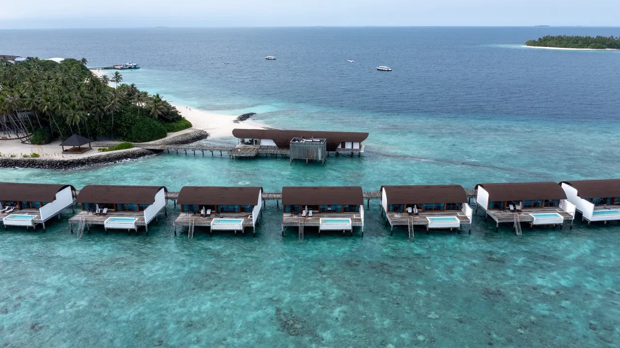 Anflug aufs Atoll