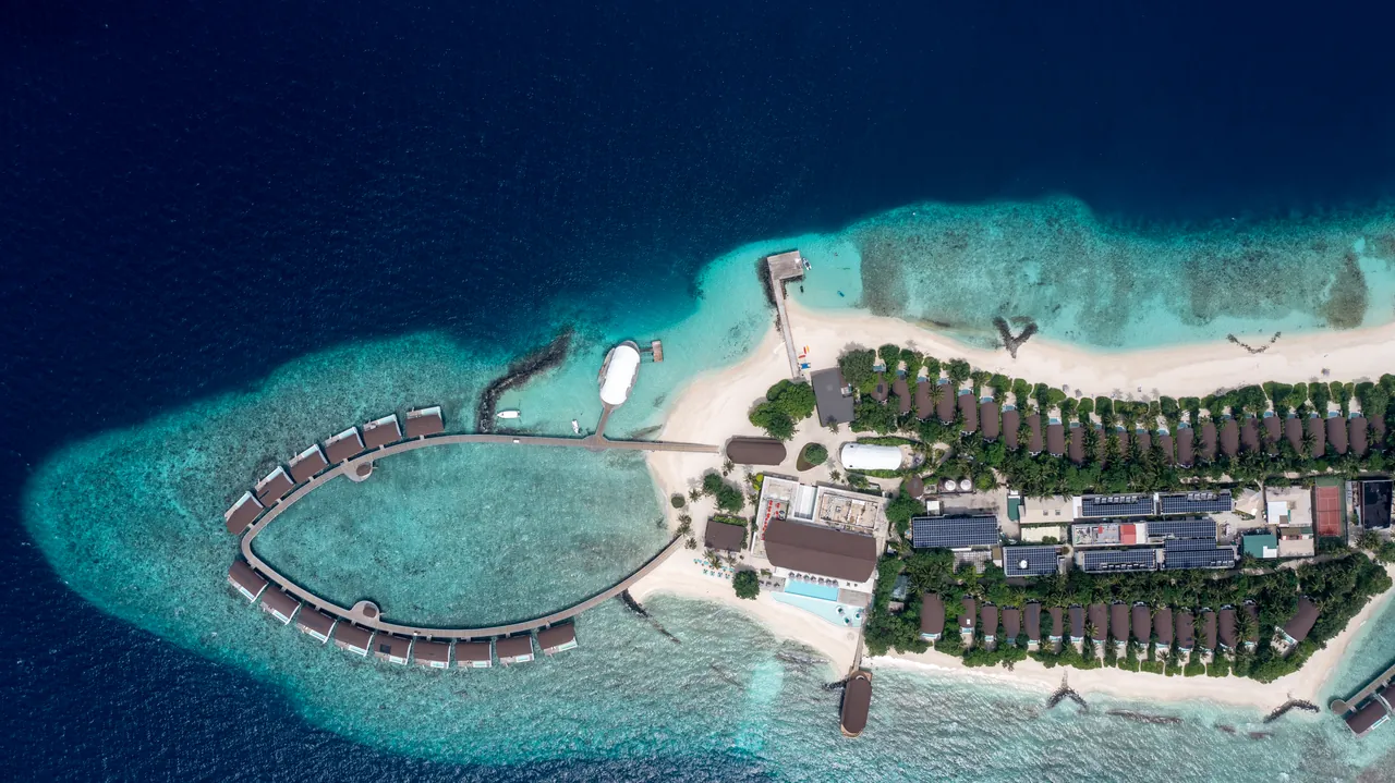 Resort-Übersicht aus der Vogelperspektive